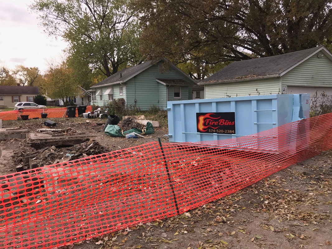 Fire Bins commercial dumpster rental in Michiana